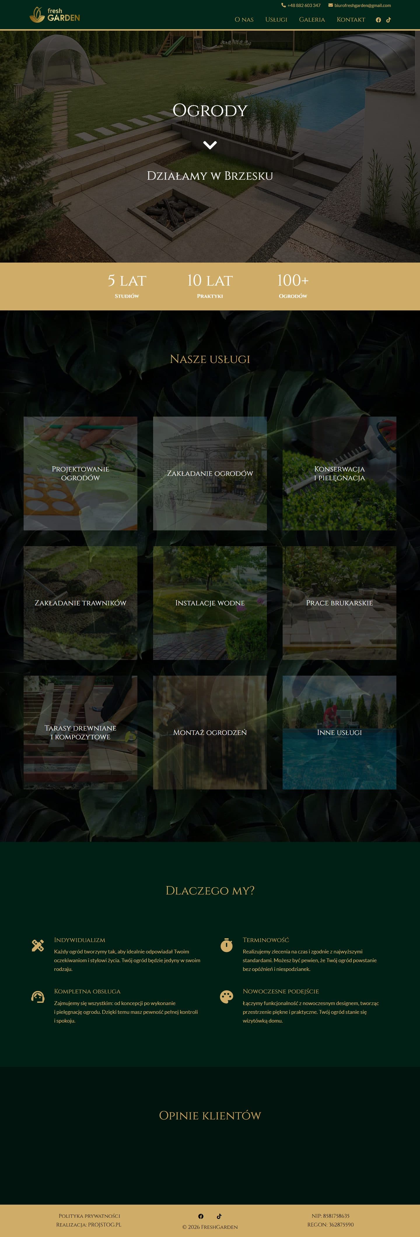 luksusowyogrod.pl — full home page screenshot